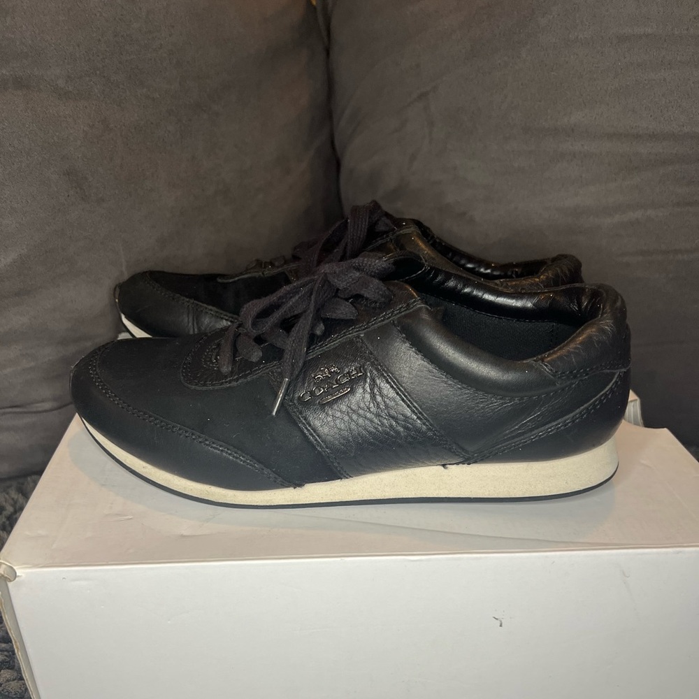 Coach black sneakers